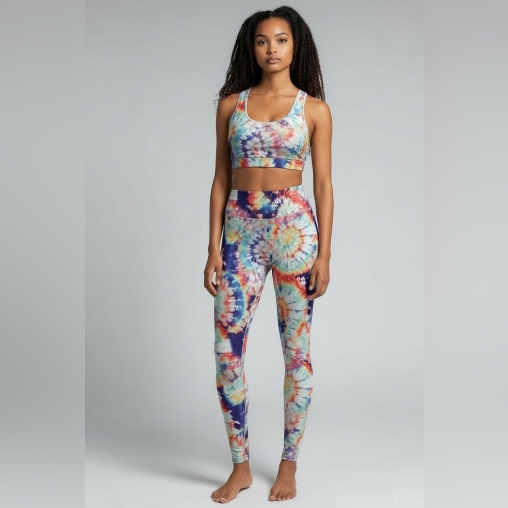 SHEIN Multicolor Tie-Dye 2 pc Set XL